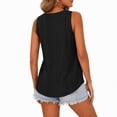 thumbnail image 3 of Tank Tops for Women Sleeveless Loose Fit Casual Summer Eyelet Scoop Neck Shirts for Daily Beach Wear, 3 of 7