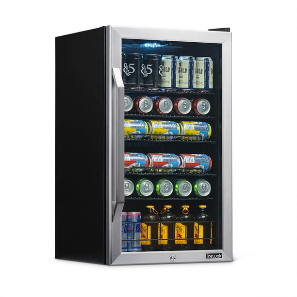 Newair Premium Stainless Steel 126 Can, Mini Countertop Beverage Refrigerator