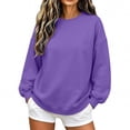 thumbnail image 3 of FAHUOMU Crew Neck Sweatshirts Women' Oversized Dolman Sleeve Casual Fall Winter Pullover Tops, 3 of 6
