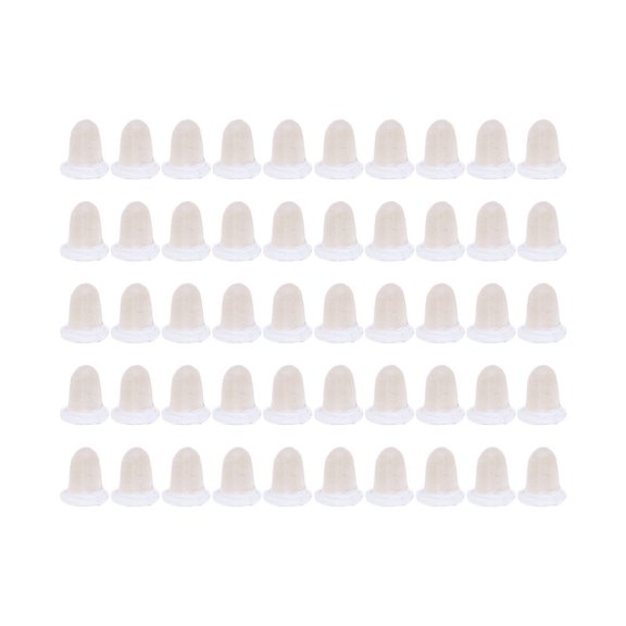 PAMINGONO earring backs replacements silicone Ear Stud Pads Women White Anti-skid Daily Use 50pcs
