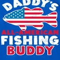 thumbnail image 3 of Instant Message - Celebrate Family - Daddy's All American Fishing Buddy - Toddler & Youth Short Sleeve Graphic T-Shirt, 3 of 6