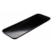 Cambro 926MT110 9" x 26" Black Fiberglass Market Tray - 12/Case