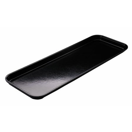 Cambro 926MT110 9" x 26" Black Fiberglass Market Tray - 12/Case