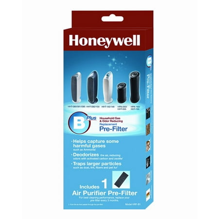 Honeywell Premium Household Gas & Odor Reducing Pre-Filter B, 1 Pack