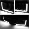thumbnail image 3 of DNA Motoring GRF-LB-002-T2-BK For 2007 to 2013 Chevy Silverado 1500 Glossy Black LED DRL Vertical Front Bumper Grille Grill 08 09 10 11 12 13, 3 of 6