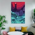 thumbnail image 6 of Lord of The Rings Retro Illustration Poster 2 Wall Art Picture Painting Poster Canvas Print Posters Artworks Bedroom Living Room Decor 16x24inch(40x60cm), 6 of 6