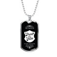 thumbnail image 1 of Christian Firefighter My Strength Dog Tag Stainless Steel or 18k Gold, 1 of 8