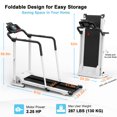 thumbnail image 2 of Ksports Tapis Roulant de Réadaptation Avancé Moteur 2,25 Chevaux, Bluetooth Kinomap, Blanc, 2 of 9