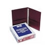 Oxford Twin-Pocket Folders with 3 Fasteners Letter 1/2" Capacity Burgundy 25/Box 57757