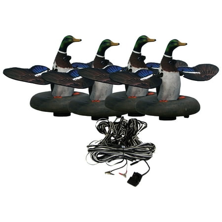 Higdon Floating Flasher 2 Plug N Hunt Drake 4 Unit Hard Wired Motion Duck Decoy System
