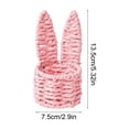 thumbnail image 3 of POLISE Spaces Hand Woven Bunny Ears Basket 5.3 Inch, Rattan Mini Storage Basket for Easter Eggs, Multicolor Desktop Small Organizer and Creative Decor, 3 of 6