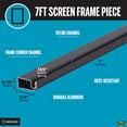 thumbnail image 3 of M-D Building Products 14101 5/16 in. x 7 ft. Bronze Aluminum Screen Frame PC, 3 of 6