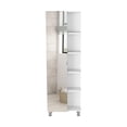 thumbnail image 2 of Freestanding White Linen Cabinet, 66.79 Lb, 5+ Shelves - 60.56 In. H X 19.61 D 8.49 W Mirror Cabinet In White, 62" High, Shelves, Practical Decor, 2 of 4