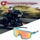 thumbnail image 2 of Gafas de montar para motocicleta Unique Bargains 1 Pc No plegables Antideslumbrantes Tri-Acetato de Celulosa PC UV400 Lente roja Marco azul rojo, 2 of 6