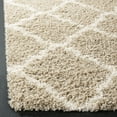 thumbnail image 3 of SAFAVIEH Daley Geometric Plush Shag Area Rug, Beige/Ivory, 8'6" x 12', 3 of 8