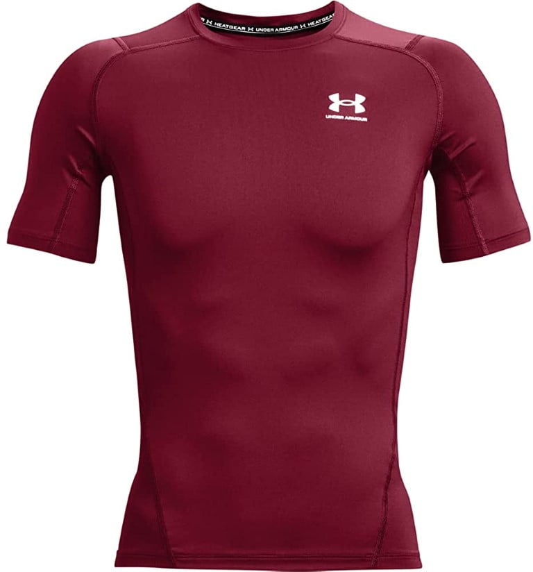 (取寄) アンダーアーマー メンズ ヒートギア アーマー コンプレッション ショート スリーブ Under Armour men Under Armour Heatgear Armour Compression Short Sleeve Red/White Under Armour Men's HeatGear Compression Short-Sleeve/ wine red