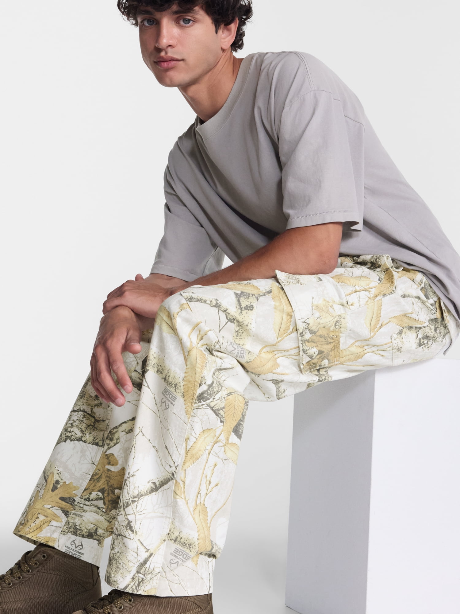No Boundaries x Realtree Cargo Cotton Pants, 30.5'' Inseam, Men's Sizes 28-44