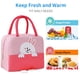 thumbnail image 4 of Linda bolsa de almuerzo aislada, bolsa de almuerzo aislada para mujeres, hombres, trabajo, oficina, viajes, 4 of 5