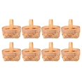 thumbnail image 1 of 8 Pcs Bath Toys Infants Mini Wicker Basket Mini Woven Picnic Baskets Bamboo Wicker Holder Hand- Held Plant Pot, 1 of 3