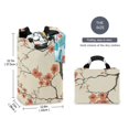 thumbnail image 2 of Yayeee Freestanding Laundry Hamper with Handle Collapsible Large Storage Basket for Clothes, Light Red Flowers, 2 of 7