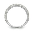 thumbnail image 2 of 14K White Gold Ring Band Engagement Peg Set Diamond Round, Size 8, 2 of 7