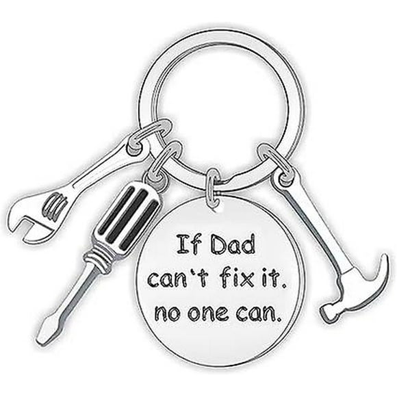 Fathers Day Gifts Dad Keychain From Son Daughter Children Dad Gifts Keychain for Stepdad Christmas Birthday Gifts for Men