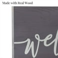 thumbnail image 5 of AuldHome Design Farmhouse Wooden Welcome Sign, Gray and White Rustic Style Wood Hanging Plaque, 12 x 6 Inches, 5 of 9