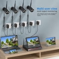 thumbnail image 5 of Hiseeu Outdoor Home WiFi Security Camera System,10CH NVR with 10.1" LCD Monitor,500GB HDD,4pcs 5MP Cameras,24/7 Recording,IR Night Vision,1-way Audio, 5 of 14