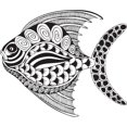 thumbnail image 1 of Printtoo Design Poisson Tampon en Bois pour Scrapbooking Textile d'Artisanat-2 x 2 Pouces, 1 of 1