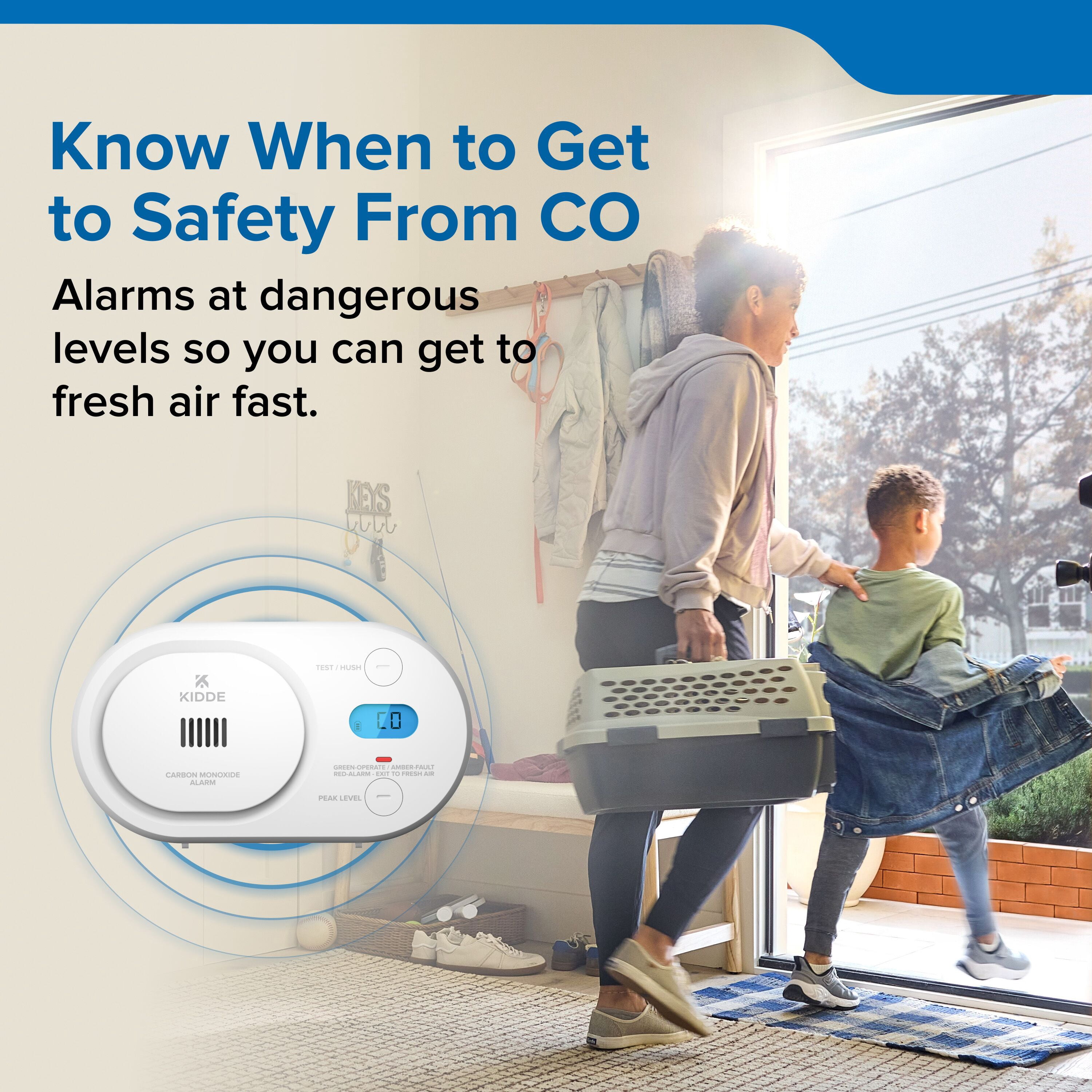 Kidde COBD AA Battery Powered, Electrochemical Carbon Monoxide Alarm