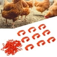 thumbnail image 4 of Bandes de Pattes de Volaille, Six Fentes pour Cartes 10pcs / Set Distinguent Différentes Variétés de Bagues de Pied de Poulet pour la Volaille pour la Maison pour l'Extérieur Rouge, 4 of 8