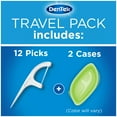 DenTek Floss Picks + Case OnTheGo Mint Flosser, Colors May Vary 12 ea