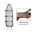 thumbnail image 4 of Kuiaobaty Anti-Slip Ironing Board Cover with Elastic Edge & Adjustable Hook and Loop Straps, Polyester Spandex Fabric Easy Installation, Hummingbird Floral Pink, 4 of 5