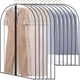 thumbnail image 1 of Fundas para ropa, 12 piezas, fundas para trajes, fundas plegables para guardarropa, fundas transparentes, impermeables y a prueba de polvo con cremallera para camisas, trajes y abrigos., 1 of 5