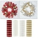 thumbnail image 2 of 8 de 10 Pulgadas X 10 Yardas Rollo de Malla de Polietileno Decorativa Navideña de Cintas de Navidad, Verde Rojo Blanco Amarillo Raya Malla Metá Zulema cinta de malla, 2 of 8