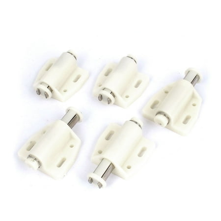 - Cabinet Closet Door Single Touch Round Head Magnetic Catch Latch 5Pcs