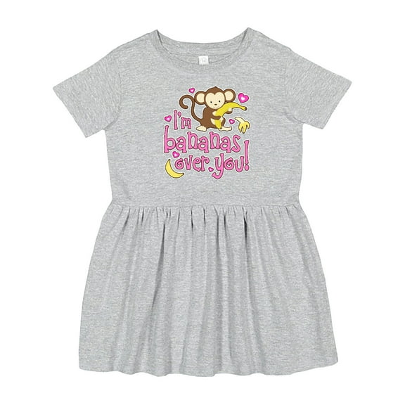 Inktastic I'm Bananas over You Girls Toddler Dress