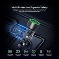 thumbnail image 6 of Esoulk 48W PPS Dual USB Ports (USB-C & USB-A), Fast Charging Transparent Car Charger with Screen Protector (Tempered Glass) for Boost Celero 5G SC - Black, 6 of 9