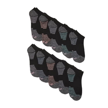 Hanes Women's No Show Socks, Moves, 10-Pack, Size 5-9