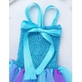 thumbnail image 4 of YEAHDOR Baby Girls Mermaid Cosplay Costume Halloween Carnival Party Fancy Outfit Toddlers Mesh Tutu Dress with Hair Hoop A Light Blue 8-9Y, 4 of 7