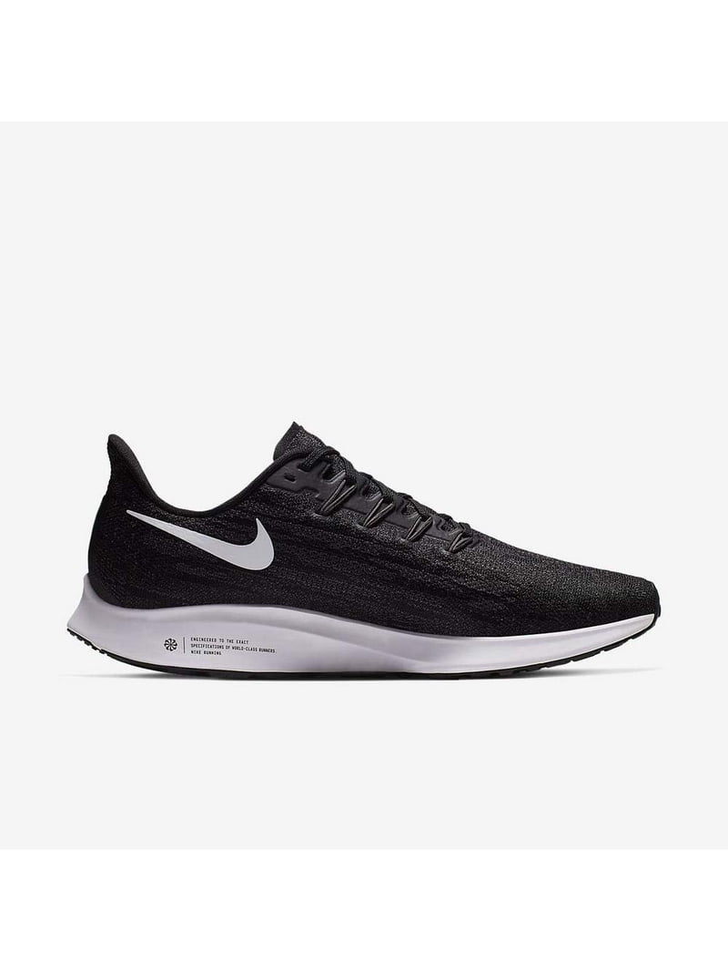 Nike Air Zoom Pegasus 36 Men's Running Shoe Black/Black-Oil Grey-Thunder Grey Size Walmart.com