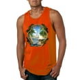 thumbnail image 1 of Wild Bobby, Enjoy Life Vintage Beach Surf Sailboat, Pop Culture, Men Graphic Tank Top, Orange, 3X-Large, 1 of 4