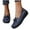 Dark Blue, variant on Eltusu Women Flat Shoes, Round Toe Breathable Fashion Slip on Loafer Shoes Black Size 5.5-9.5