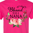 thumbnail image 4 of Inktastic Blessed to Be a Nana with Pink Flowers T-Shirt, 4 of 5