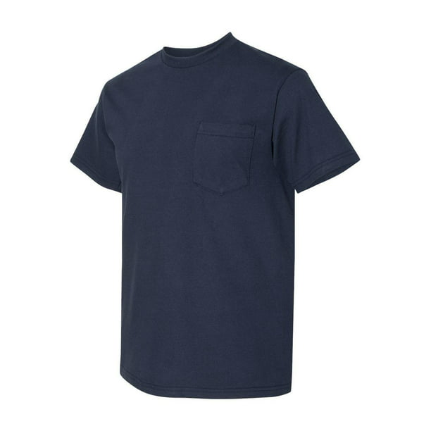 Gildan - Gildan H300 Men's Hammer Short Sleeve With A Pocket T-Shirt ...
