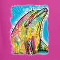 thumbnail image 5 of Wild Bobby Dean Russo Neon Colorfu Dolphin Animal Lover Women Graphic Tee, Fuschia, X-Large, 5 of 5