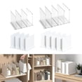 thumbnail image 3 of tredstone Closet Shelf Dividers Partition for Kitchen, Office, Pantry Easily Install Clear 4 Grid, 3 of 8