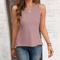 thumbnail image 5 of Byworldtasic Tank Tops for Women Flowy Sleeveless Top Open Back Criss Cross Tank Casual Summer Shirts, 5 of 8