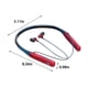 thumbnail image 3 of Auriculares inalámbricos Bluetooth con montaje en cuello, Deportes, Pantalla digital, Rojo, 3 of 8