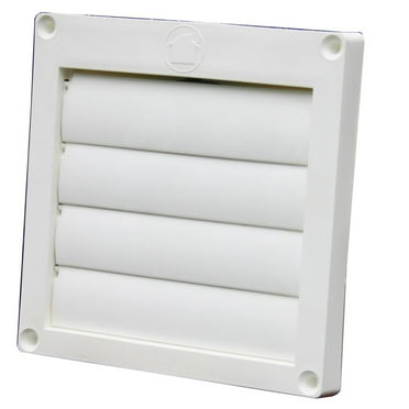 Applied Applications International B629263 Speedi-Products Louvered Plastic Flush Hood, White No Tailpipe - 4 in.